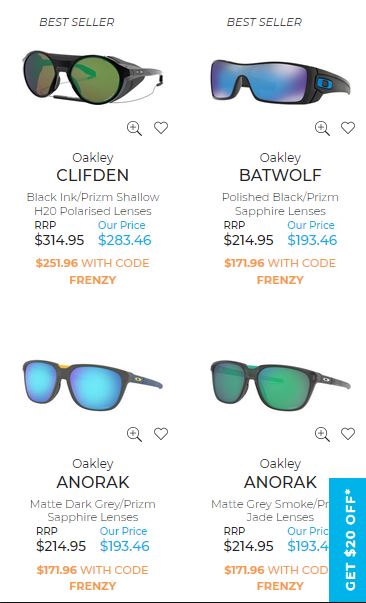 Oakley - Best fishing sunglasses Australia