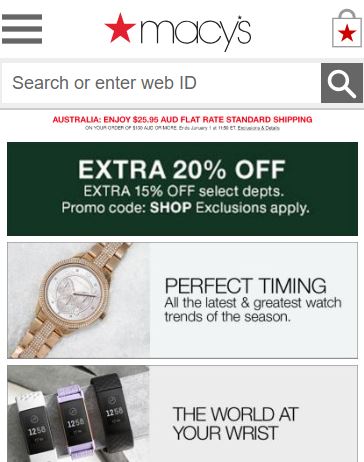 Macy's best international online watch store