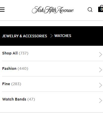 Saks Fifth Avenue - Best online luxury watch store international