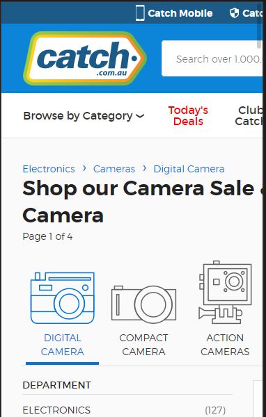 Catch - best place to buy camera equipment online