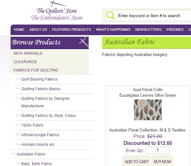 The Quilter's store Australia