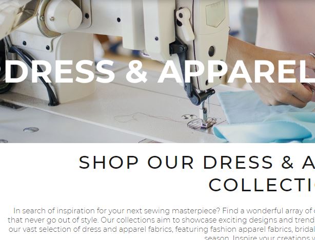 Spotlightstores dress and clothing fabric collection online