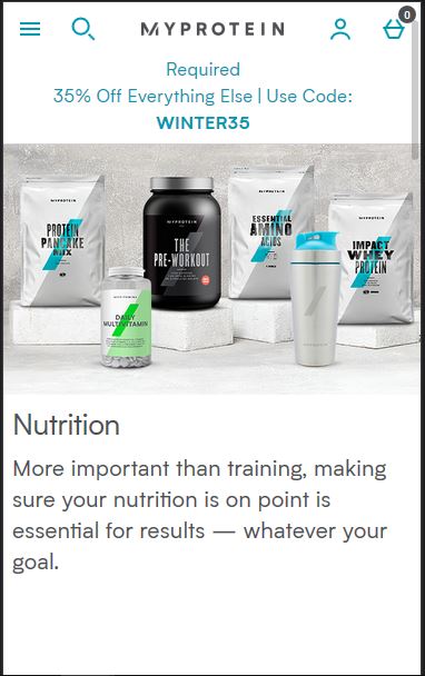 MyProtein - best online supplement store in Australia