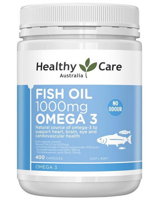 Healthy care fish oil 1000mg omega 3 - 400 capsules