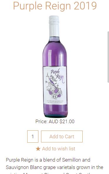 RawVineEstate - where can I buy purple reign wine online